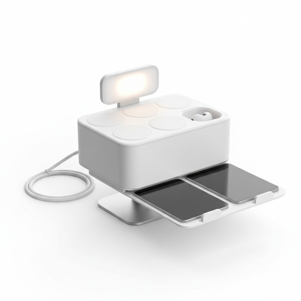 7-in-1 Wireless Charging Station by Acer with Night Light